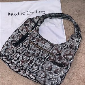 Maxine Couture Leather Hobo Mamba Bag